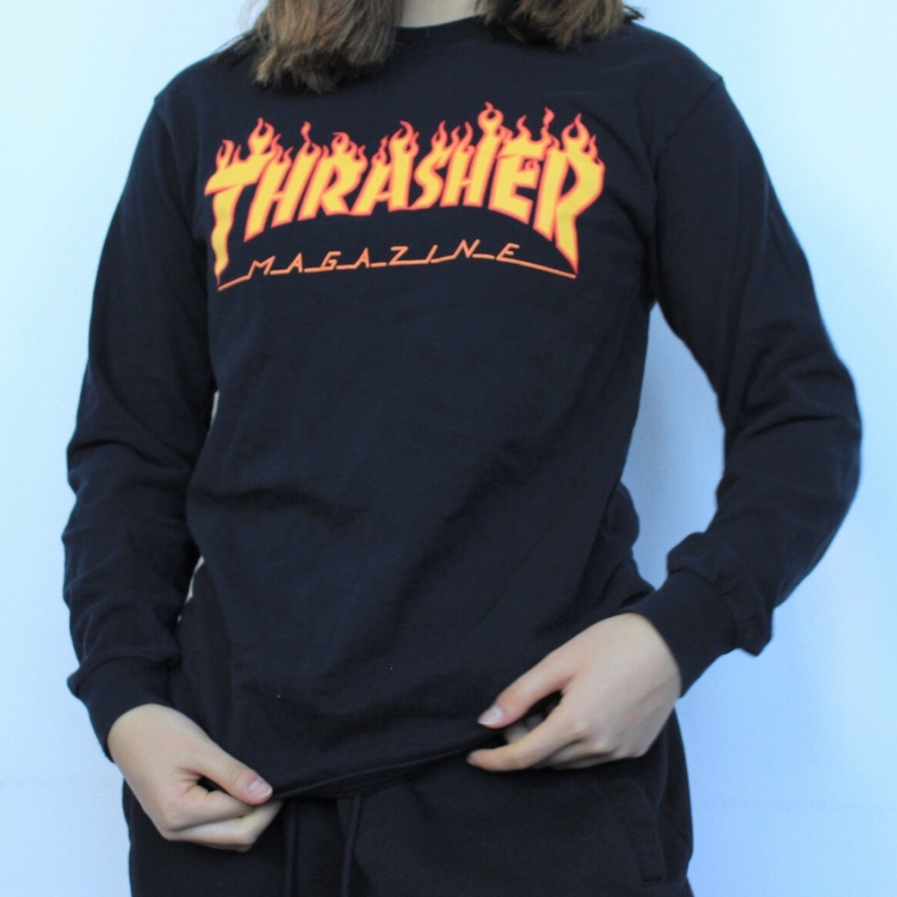 Thrasher long sleeve graphic tee